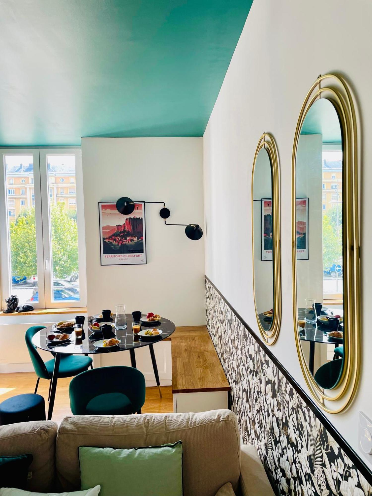 101 - Appartement Elegant Art Deco Pres Du Centre Ville Belfort Bagian luar foto